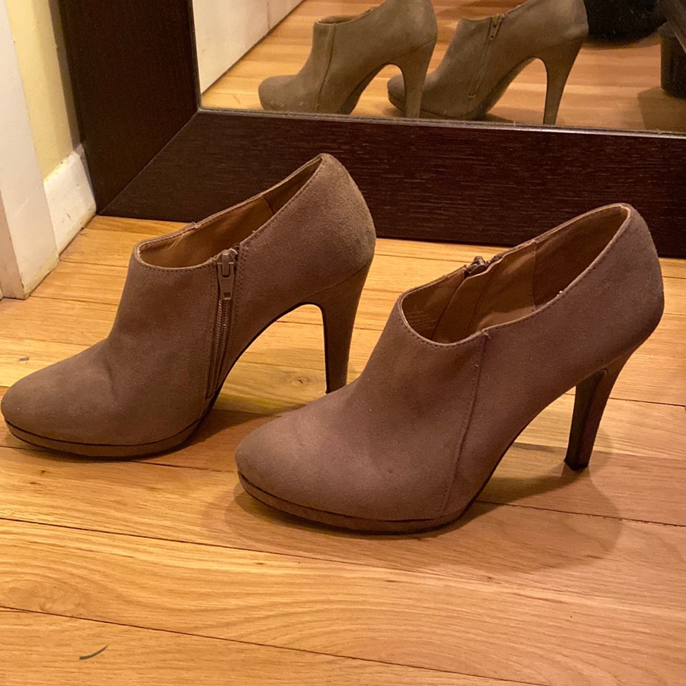 Suede booties